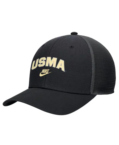 Nike Black Army Black Knights Vintage Arch Rise Performance Trucker Adjustable Hat