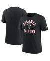 Nike Black Atlanta Falcons Favorable Timeline Tri-blend T-shirt In Black