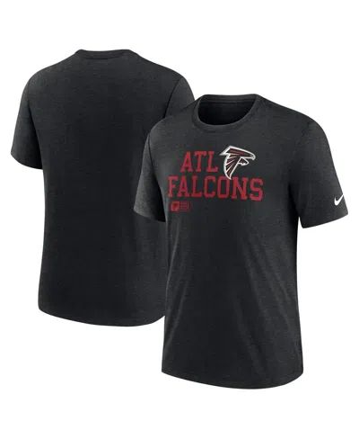 Nike Men's Black Atlanta Falcons Overlap Lockup Tri-blend T-shirt