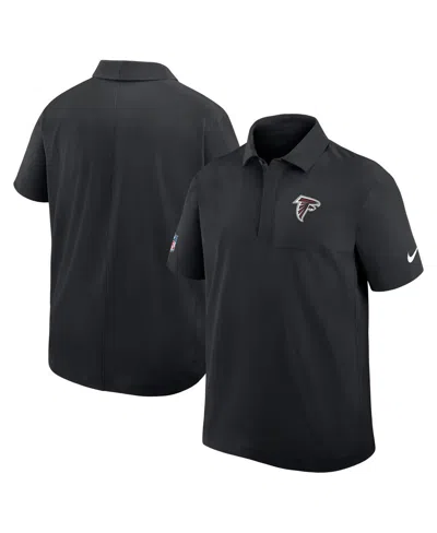 Nike Men's Black Atlanta Falcons Sideline City Pride Woven Performance Polo Shirt
