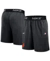Nike Men's Black Baltimore Orioles Authentic Collection Performance Knit Shorts In Black