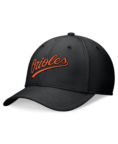 Nike Men's Black Baltimore Orioles Evergreen Performance Flex Hat In Black