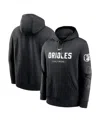 Nike Men's Black Baltimore Orioles Fashion Club Pullover Hoodie In Black