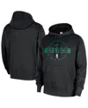 Nike Men's Black Boston Celtics 2025/26 Authentic Practice Club Pullover Hoodie In Black