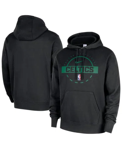 Nike Men's Black Boston Celtics 2025/26 Authentic Practice Club Pullover Hoodie