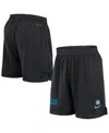 Nike Men's Black Carolina Panthers 2024 Sideline Performance Mesh Shorts In Black