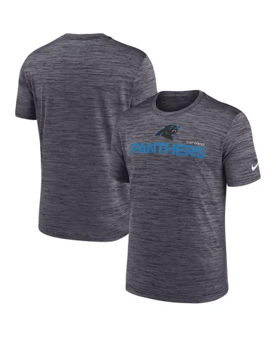 NIKE MEN'S BLACK CAROLINA PANTHERS BLITZ VELOCITY MODERN PERFORMANCE T-SHIRT