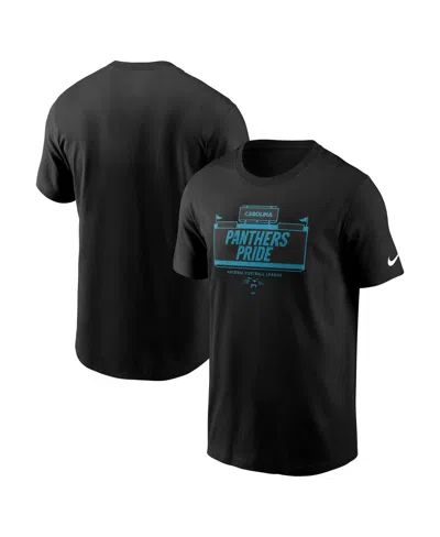 NIKE MEN'S BLACK CAROLINA PANTHERS PRIMETIME LOCAL ESSENTIAL T-SHIRT