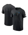 Nike Black Carolina Panthers Legend Logo Performance T-shirt In Black