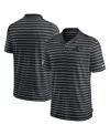 Nike Men's Black Carolina Panthers Sideline Lock Up Victory Performance Polo In Black