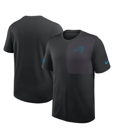 Nike Black Detroit Lions Sideline Uv Performance Coach Shirt