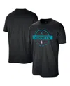 Nike Men's Black Charlotte Hornets Authentic Practice T-shirt In Black