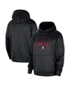 Nike Men's Black Chicago Bulls 2024/25 Spotlight On-court Practice Performance Pullover Hoodie In Black