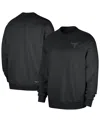 Nike Men's Black Chicago Bulls Authentic Standard Issue Travel Performance Pullover Sweatshirt In Black