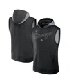 Nike Men's Black Chicago White Sox Authentic Collection Performance Sleeveless Pullover Hoodie In Gray