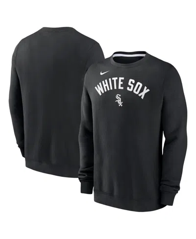 Nike Men's Black Chicago White Sox Classic Fleece Performance Pullover Sweatshirt