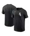 Nike Black Chicago White Sox Team Wordmark T-shirt In Black