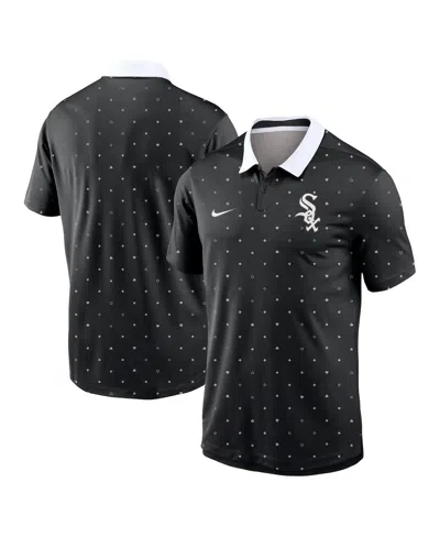 Nike Men's Chicago Sox Legacy Icon Vapor Performance Polo In Black,white