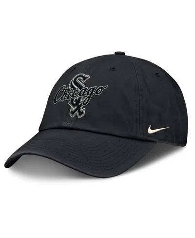 NIKE MEN'S BLACK CHICAGO WHITE SOX STATEMENT CLUB ADJUSTABLE HAT
