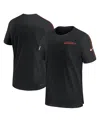 Nike Men's Black Cincinnati Bengals 2024 Sideline Coach Uv Performance T-shirt In Black,orange