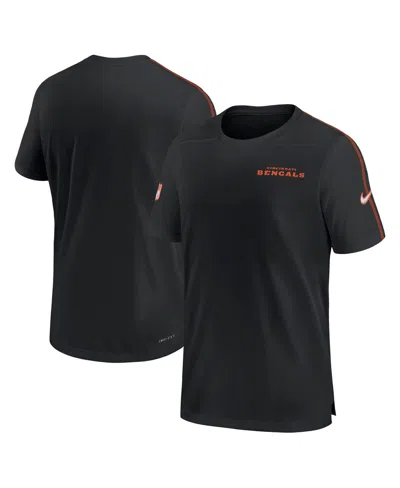 NIKE MEN'S BLACK CINCINNATI BENGALS 2024 SIDELINE COACH UV PERFORMANCE T-SHIRT