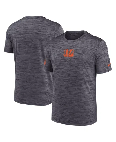 NIKE MEN'S BLACK CINCINNATI BENGALS BIG TALL SIDELINE VELOCITY PERFORMANCE T-SHIRT