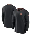 Nike Men's Black Cincinnati Bengals Coach Half-zip Sweatshirt In Black