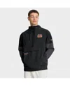 Nike Black Cincinnati Bengals Sideline Anorak Half-zip Hoodie Jacket In Black