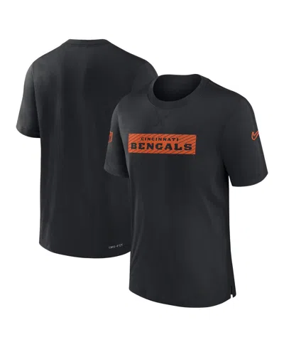 Nike Men's Black Cincinnati Bengals Sideline Player Performance T-shirt