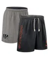 Nike Men's Black Cincinnati Bengals Sideline Reversible Performance Shorts In Multi