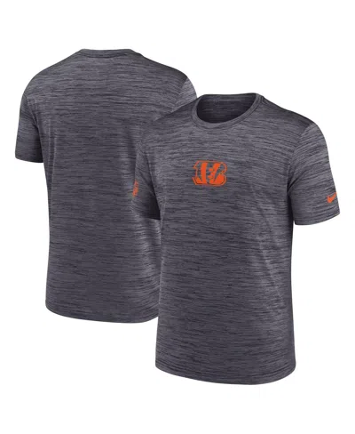 NIKE MEN'S BLACK CINCINNATI BENGALS SIDELINE VELOCITY PERFORMANCE T-SHIRT