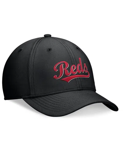 Nike Men's Black Cincinnati Reds Evergreen Performance Flex Hat