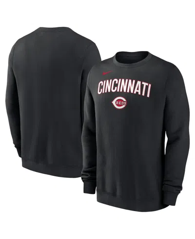 Nike Black Cincinnati Reds Pullover Sweatshirt