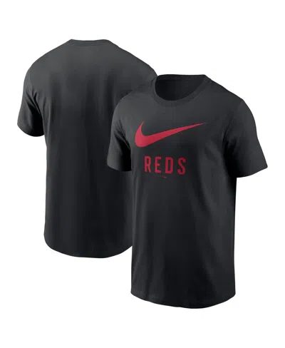 Nike Men's Black Cincinnati Reds Swoosh T-shirt