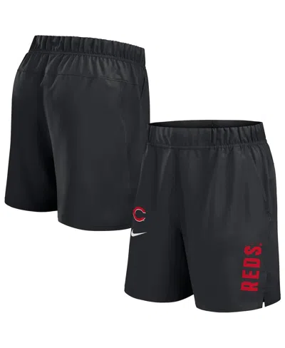 Nike Black Cincinnati Reds Woven Victory Performance Shorts