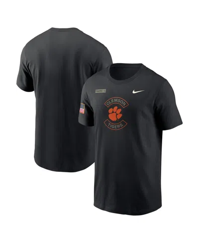 NIKE MEN'S BLACK CLEMSON TIGERS 2025 MILITARY APPRECIATION PERFORMANCE T-SHIRT