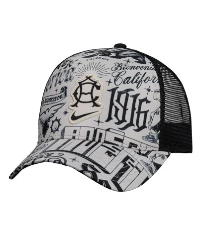 Nike Men's Black Club America Ca X Ca Woven Patch Rise Trucker Adjustable Hat