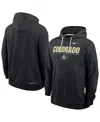 Nike Black Colorado Buffaloes 2025 Sideline Standard Issue Dri-fit Hoodie In Black