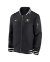 Nike Men's Black Colorado Buffaloes Full-zip Bomber Jacket In Black