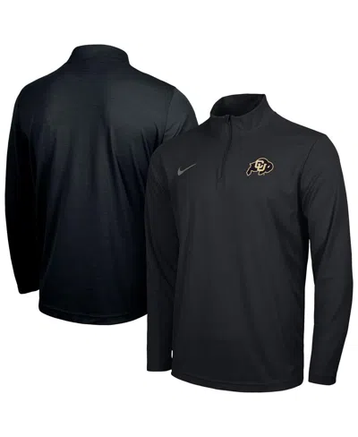 Nike Men's Black Colorado Buffaloes Intensity Performance Quarter-zip Pullover Sweatshirt