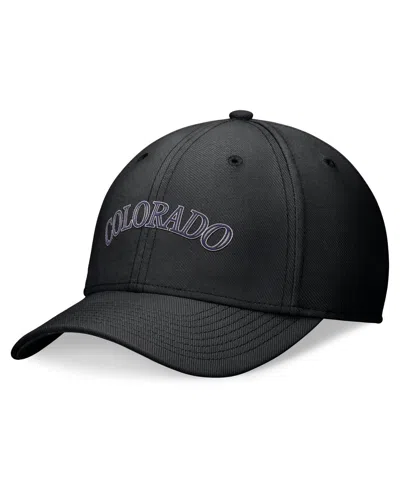 Nike Men's Black Colorado Rockies Evergreen Performance Flex Hat
