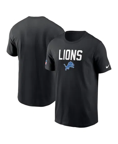 Nike Black Detroit Lions Alt Pack Onside Conversion Performance T-shirt