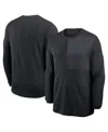 Nike Black Carolina Panthers Sideline Coach Uv Performance Long Sleeve T-shirt In Black