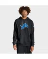 Nike Black Detroit Lions Sideline Offensive Set Play Performance Pullover Hoodie In Black