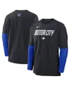Nike Detroit Tigers Authentic Collection City Connect Player  Men's Dri-fit Mlb Pullover Jacket In Black