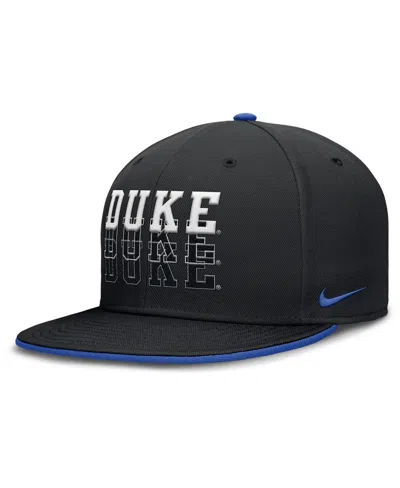 Nike Men's Black Duke Blue Devils True Primetime Performance Fitted Hat