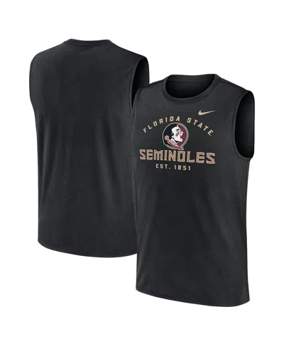 Nike Men's Black Florida State Seminoles Primetime Legend Lock Up Performance Muscle Tank Top