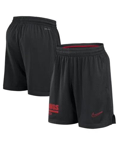 Nike Men's Black Georgia Bulldogs 2024 Sideline Mesh Shorts