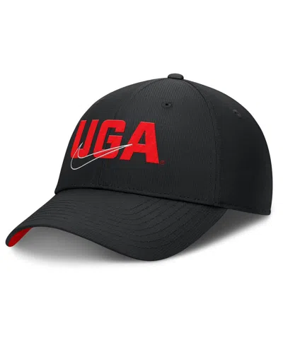 Nike Men's Black Georgia Bulldogs Club Prep Performance Adjustable Hat