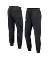 Nike Men's Black Georgia Bulldogs Sideline Club Fleece Joggers In Black,red
